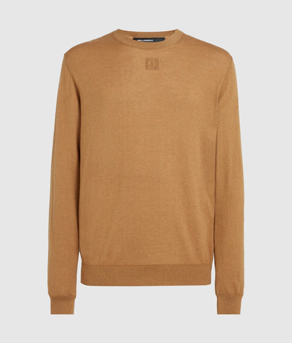 Crewneck knitted sweater