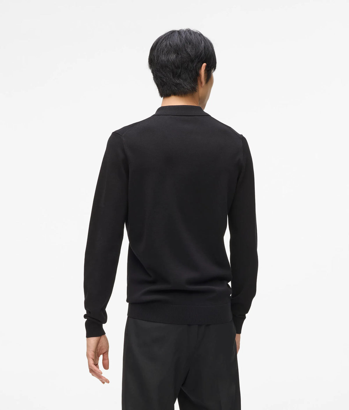 Zip-up polo shirt