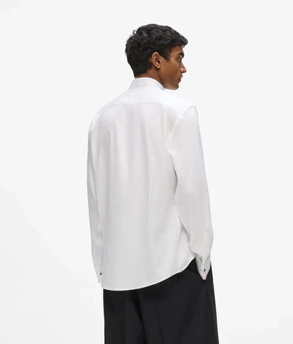 Slim-fit white shirt