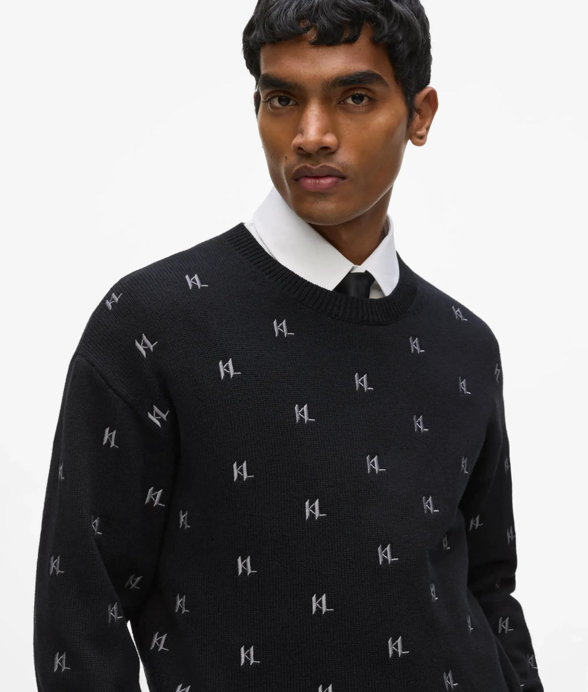 Monogram knitted sweater