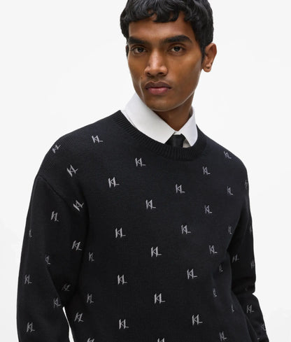 Monogram knitted sweater