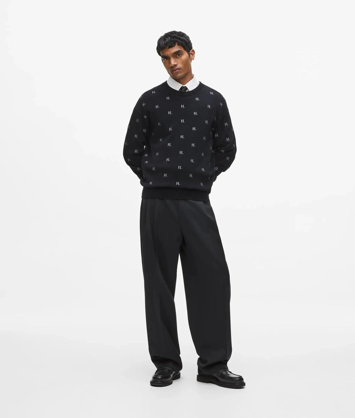 Monogram knitted sweater