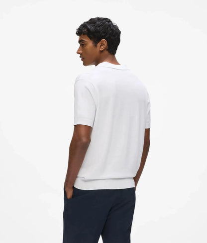 Knit polo shirt