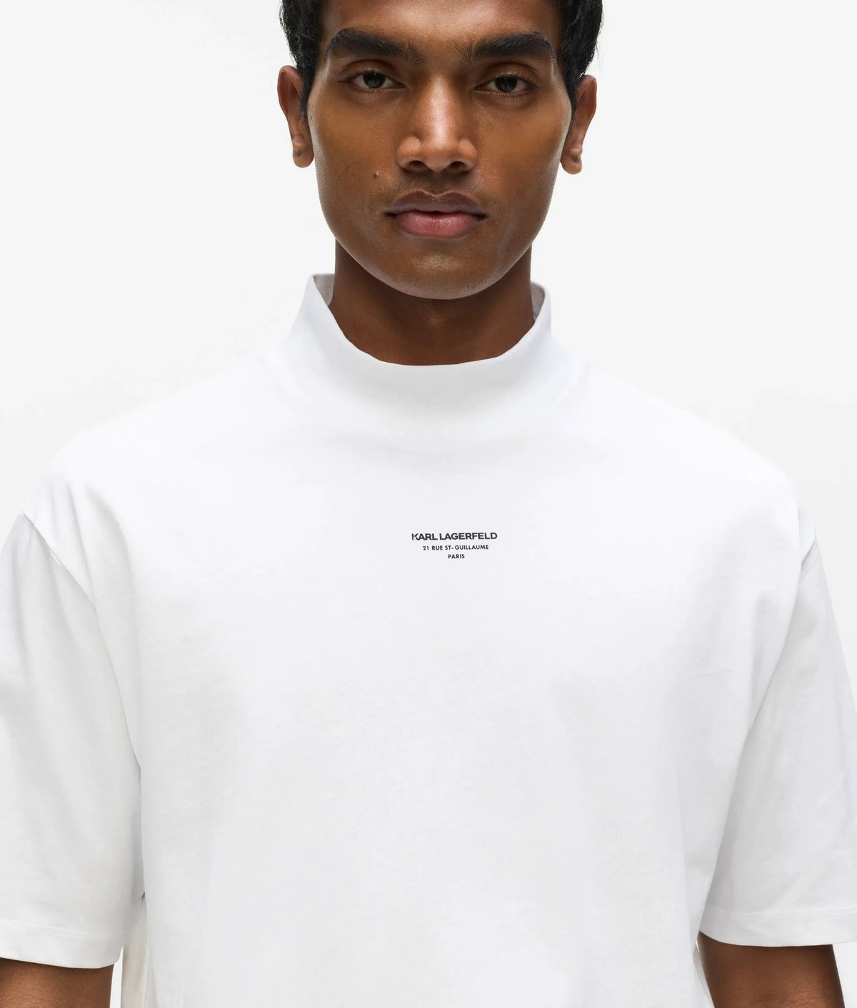 Mock-neck T-shirt