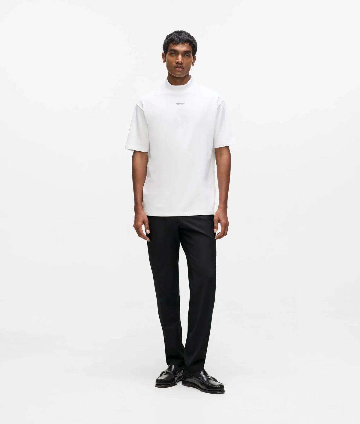 Mock-neck T-shirt