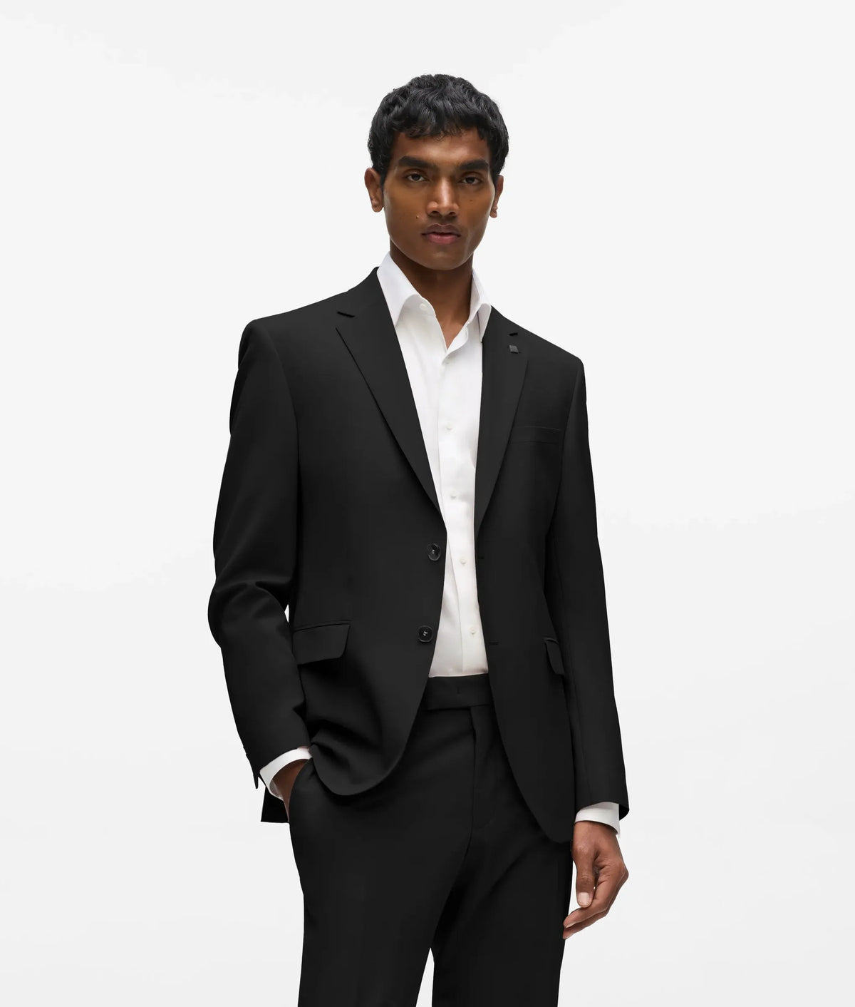 Single-breasted slim-fit blazer