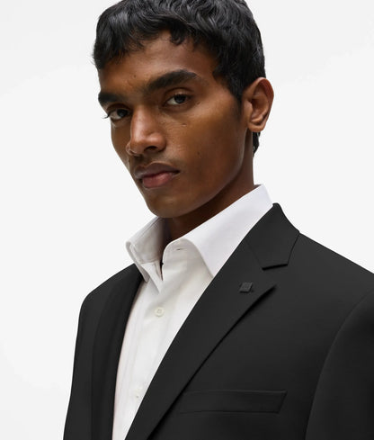 Single-breasted slim-fit blazer