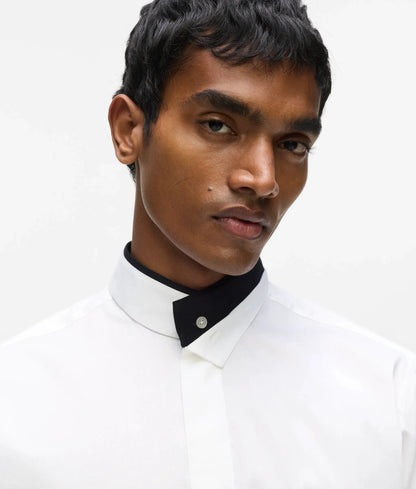 Contrast detail shirt