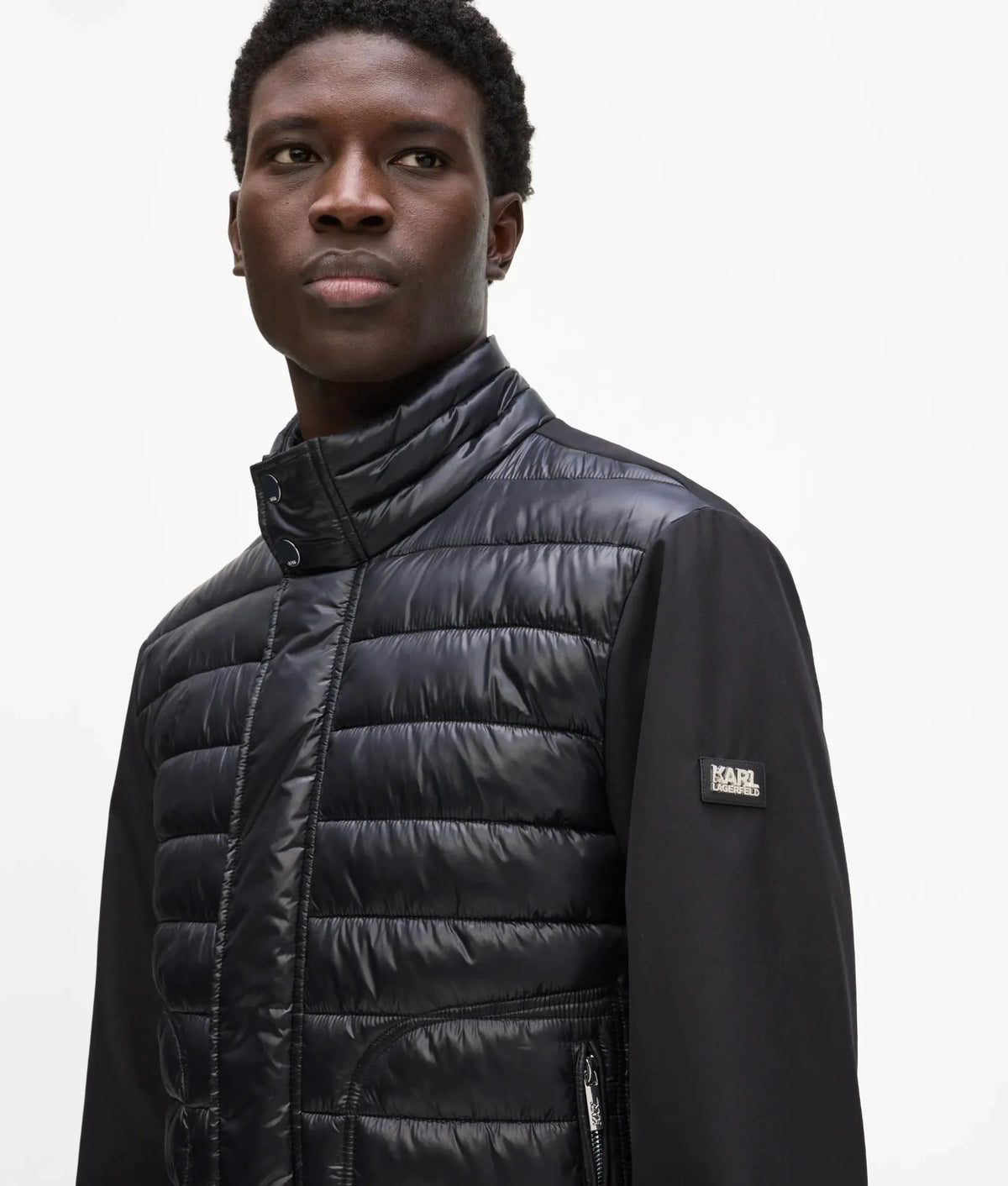 Padded blouson jacket