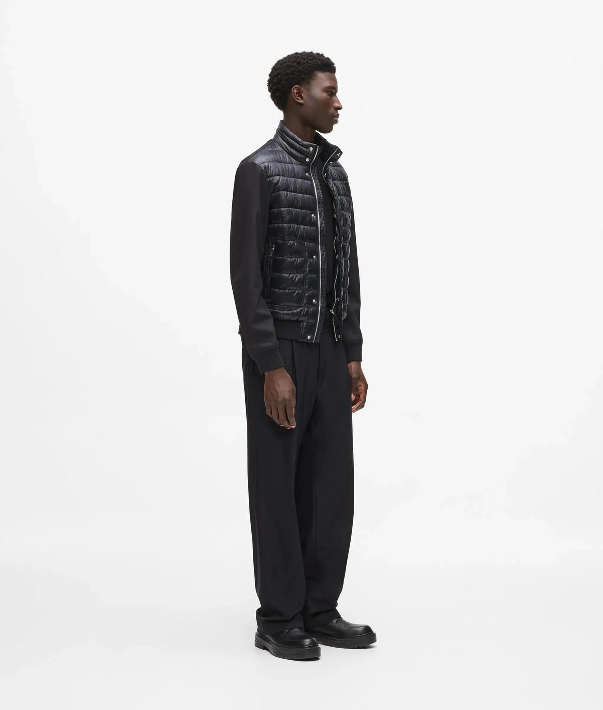 Padded blouson jacket