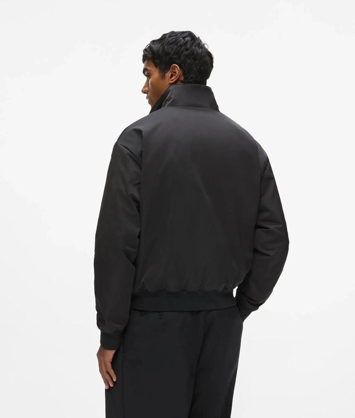 Zip-up blouson jacket