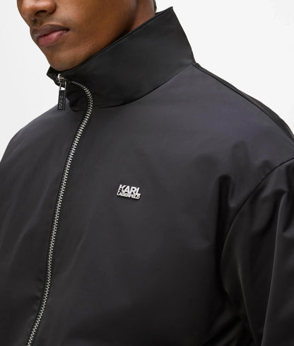 Zip-up blouson jacket