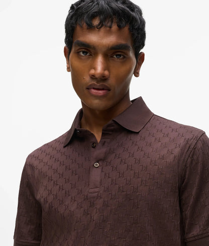 Monogram polo shirt