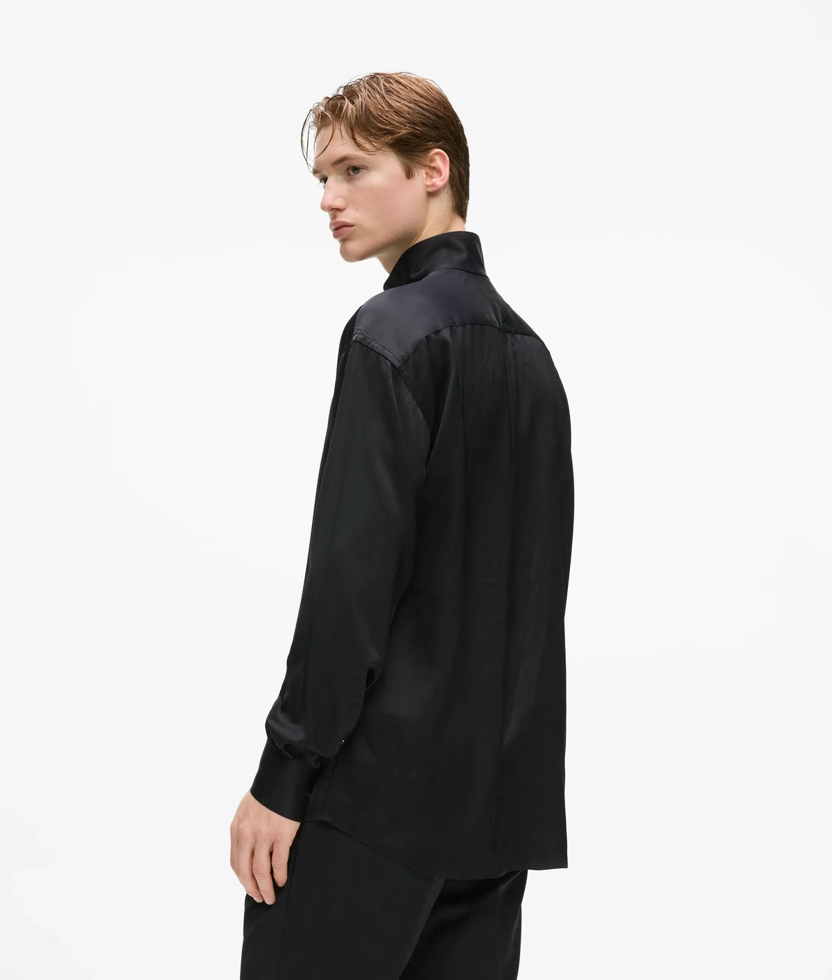 KL Studio scarf-detail shirt