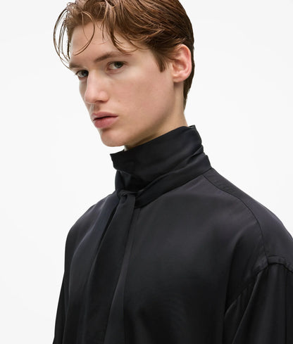 KL Studio scarf-detail shirt