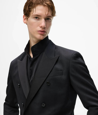 KL Studio cropped wool suit jacket