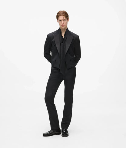KL Studio cropped wool suit jacket