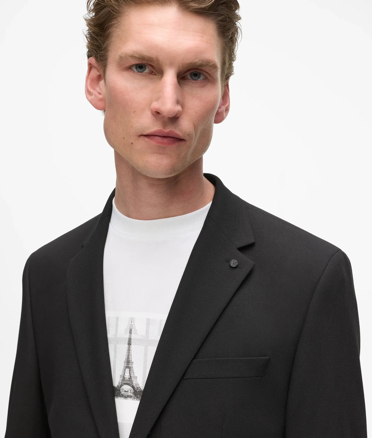 Slim-fit Monogram pin suit jacket