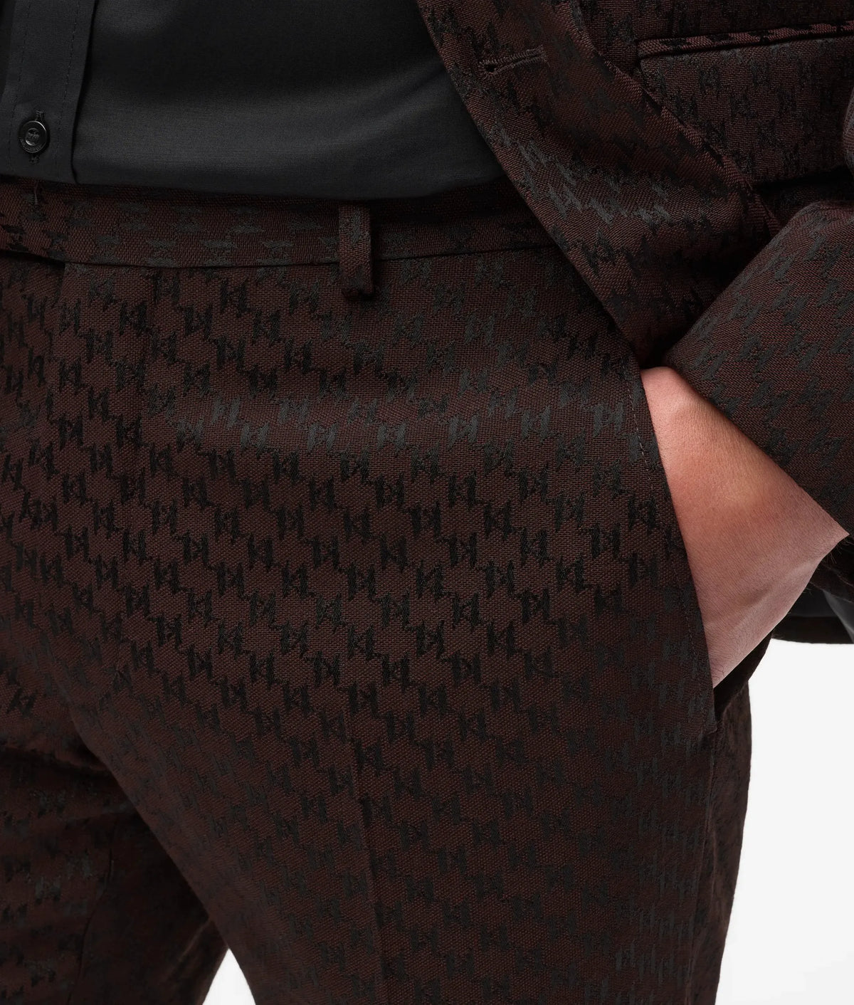 All-over Monogram suit pants