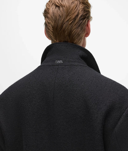 Long double-breasted coat