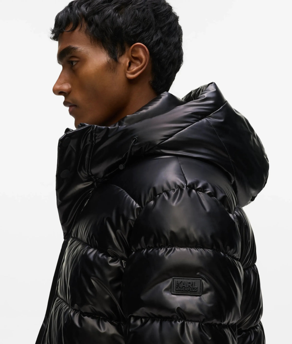 Hooded padded parka