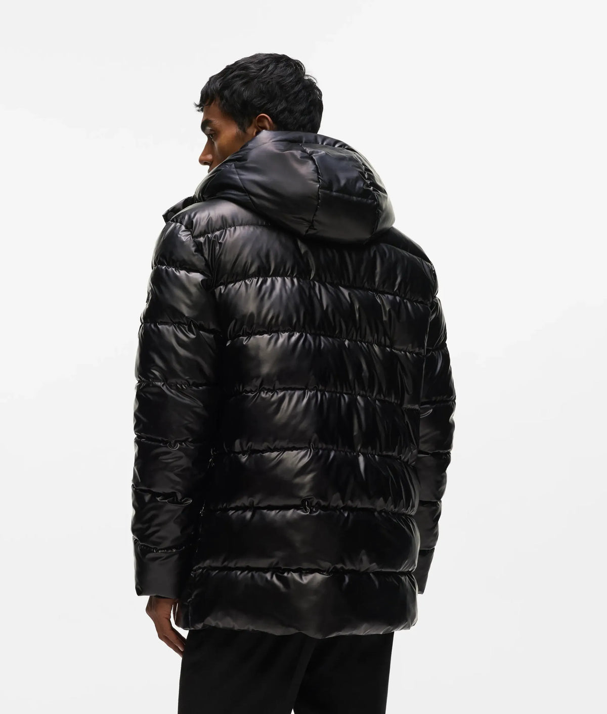 Hooded padded parka