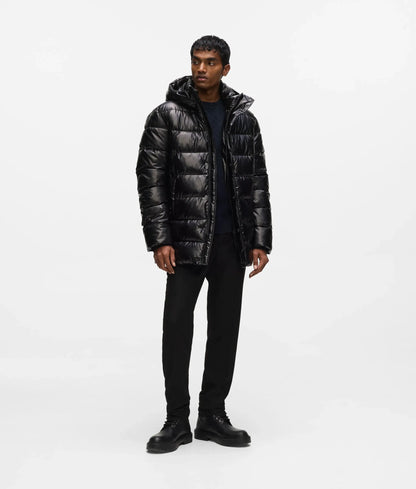 Hooded padded parka