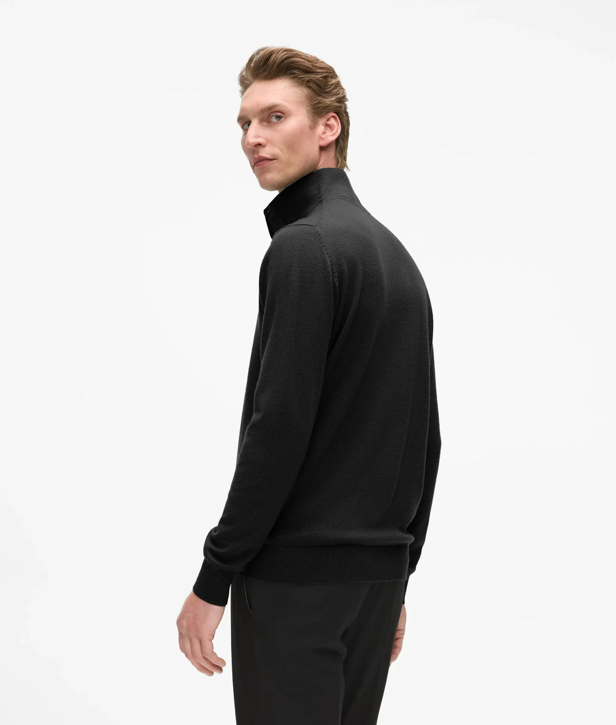 Wool half-zip sweater