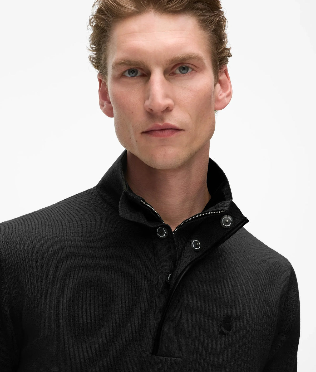 Wool half-zip sweater
