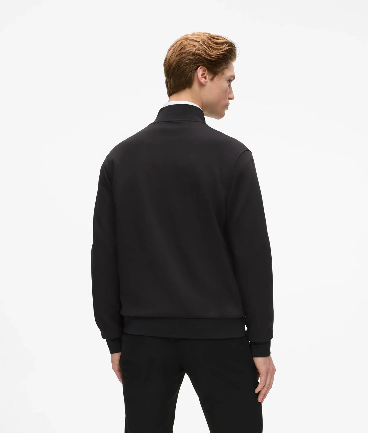 Zip-up metallic trim jacket