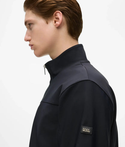 Zip-up paneled jacket