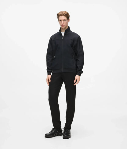 Zip-up paneled jacket