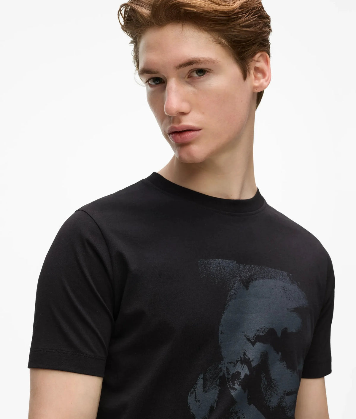 Karl portrait print T-shirt