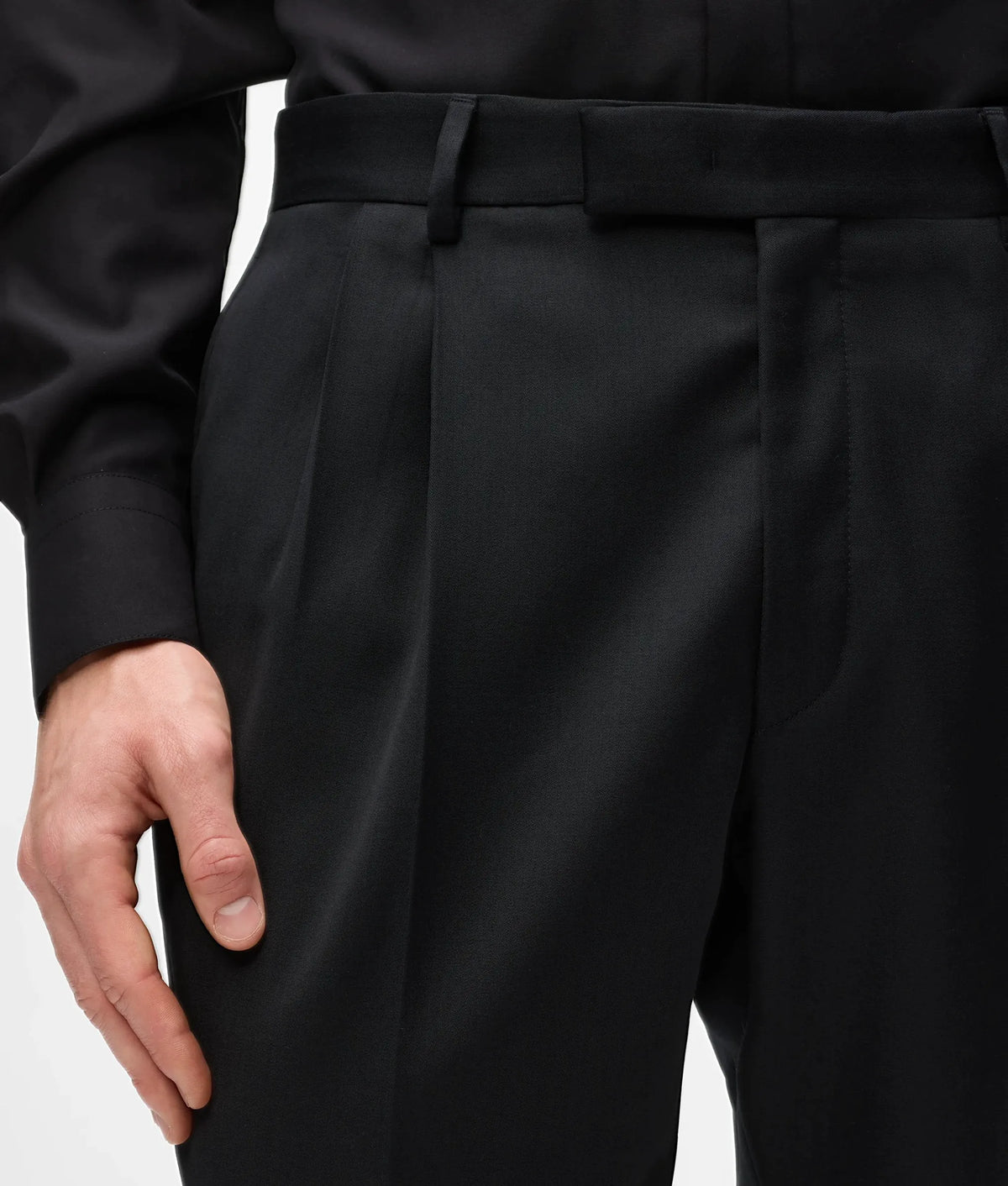 KL Studio regular-fit wool suit pants