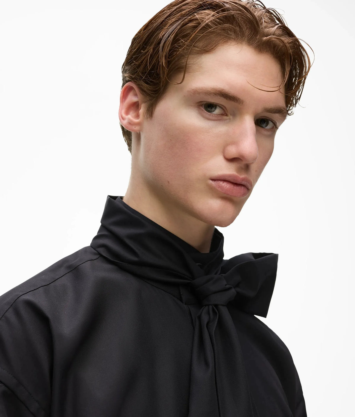 KL Studio tie-neck shirt