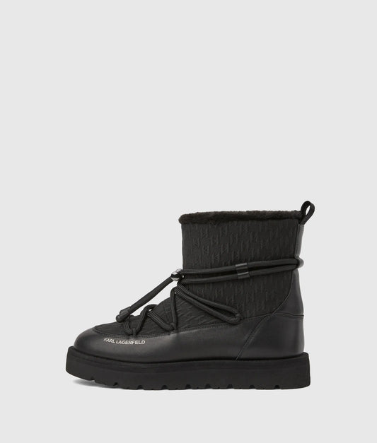 Thermo lace-detail boots