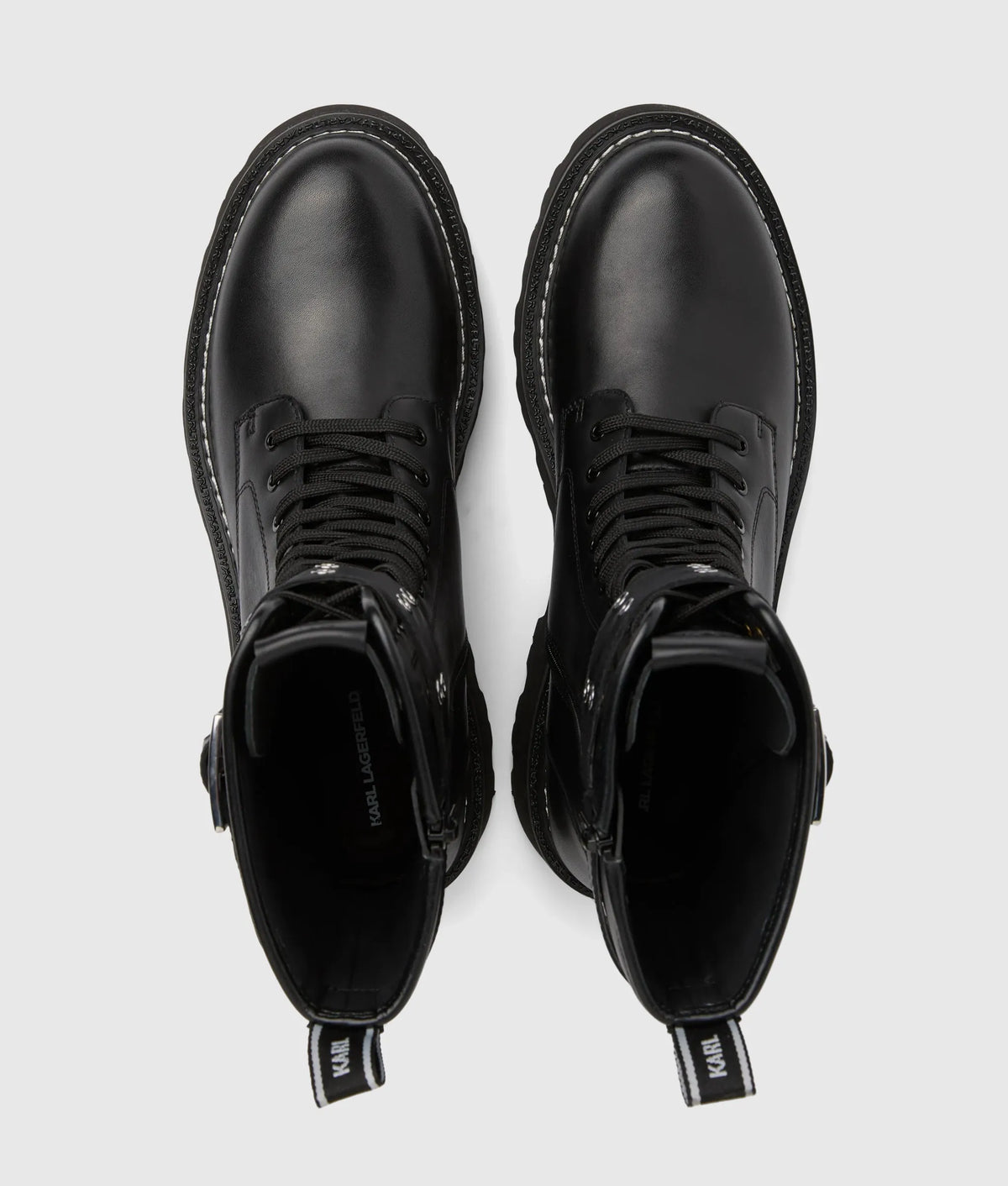 Kyla lace-up buckle boots