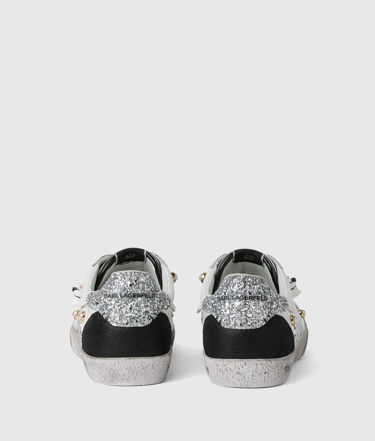 Skool Karl quote studded sneakers