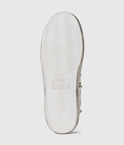 Skool Karl quote studded sneakers