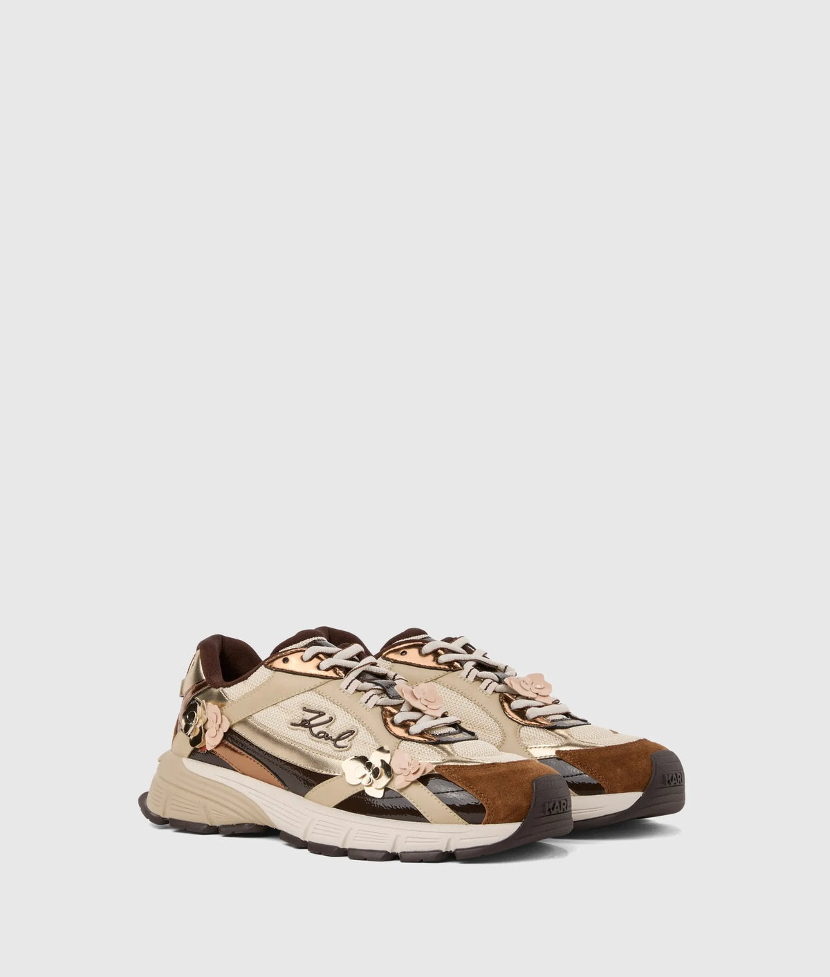 Orion flora trim sneakers