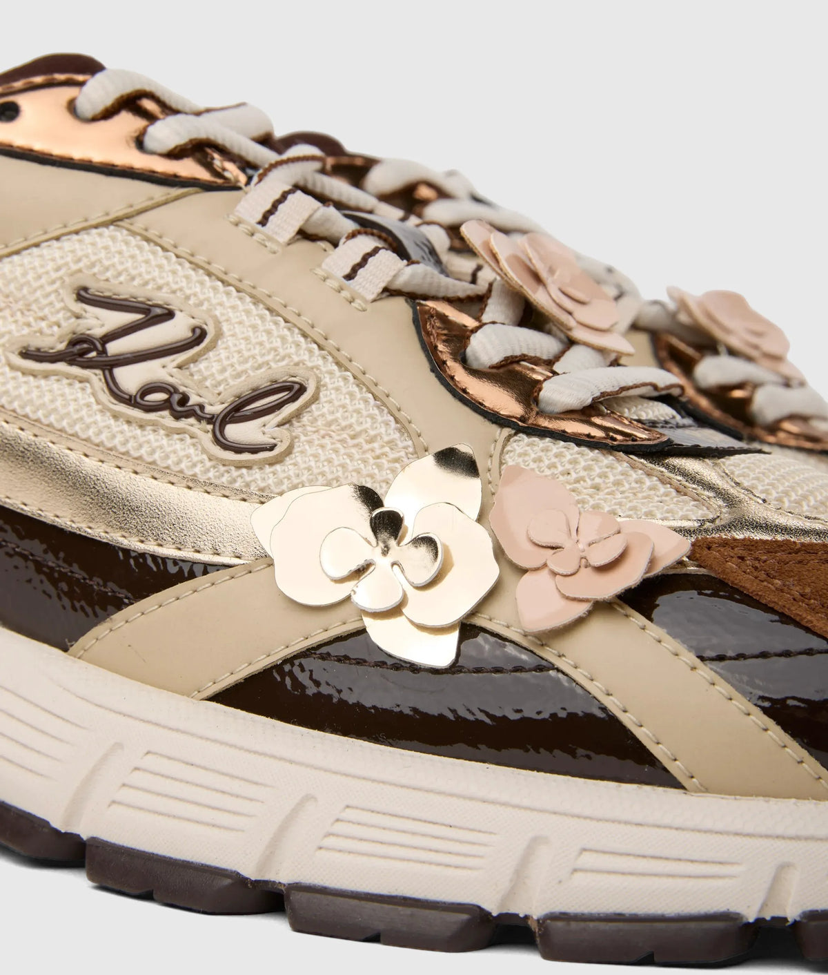 Orion flora trim sneakers