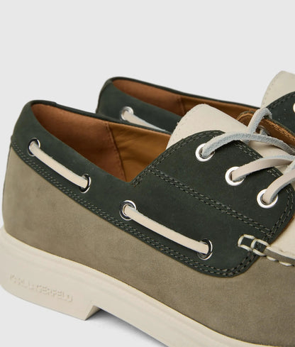 Kori tri-color boat shoes