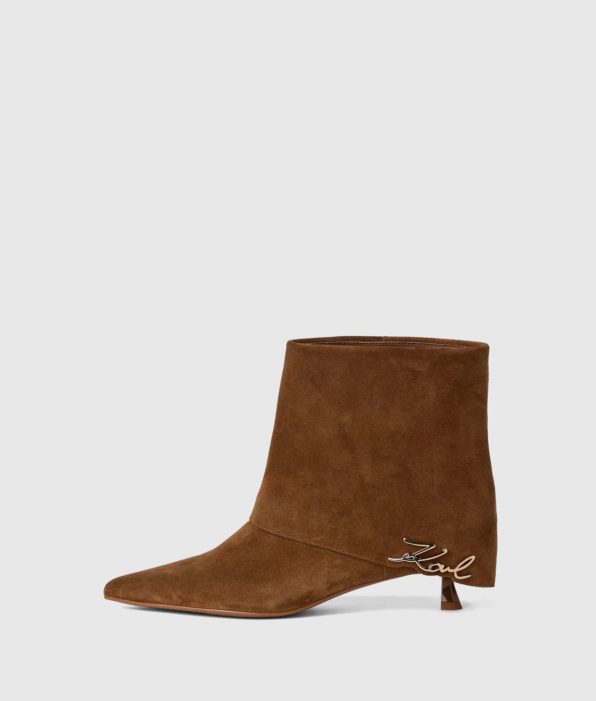 Pasha fold-down suede ankle boots
