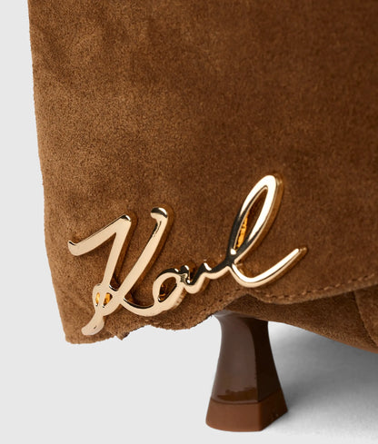 Pasha fold-down suede ankle boots
