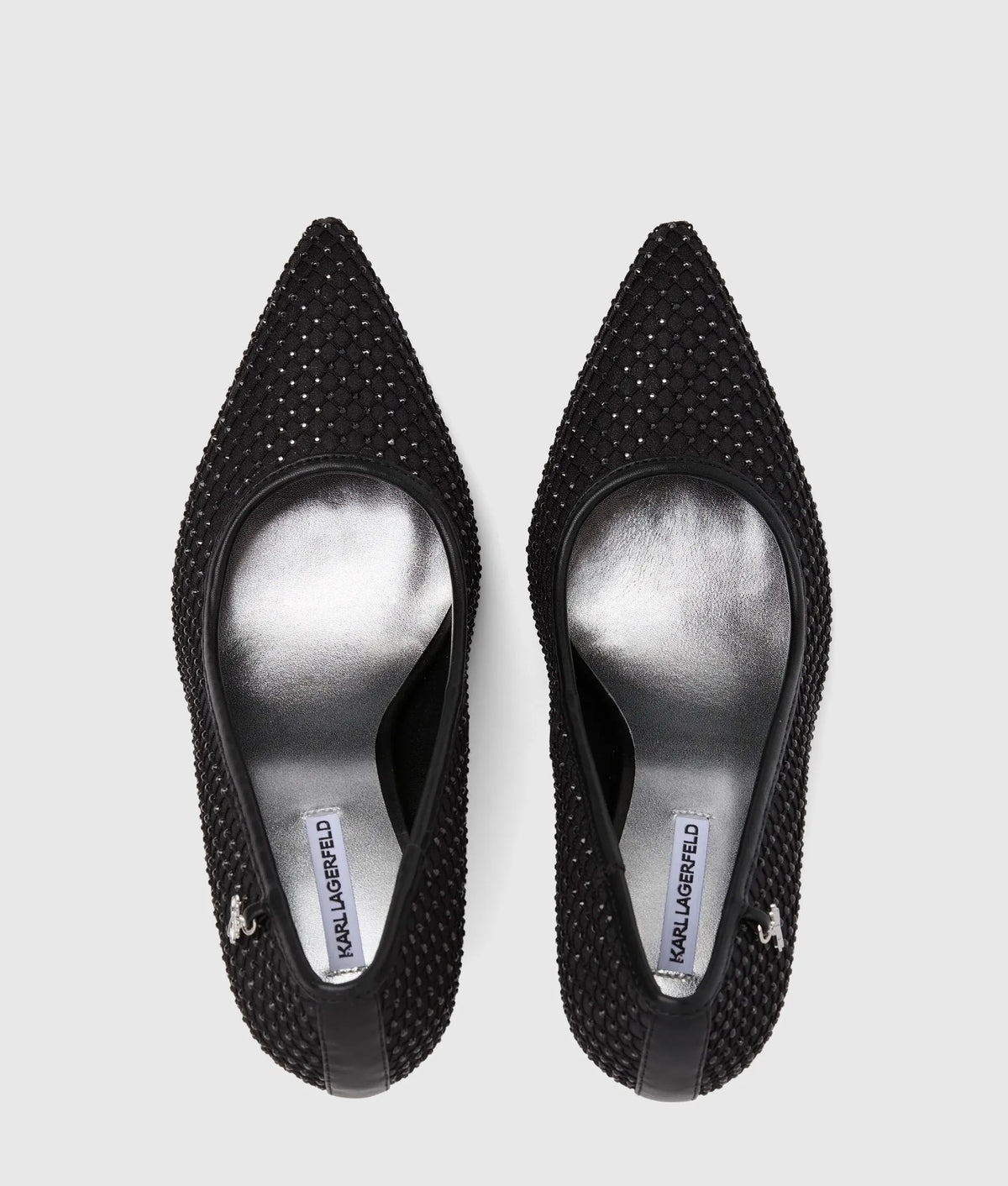 Sarabande gemstone mesh heels