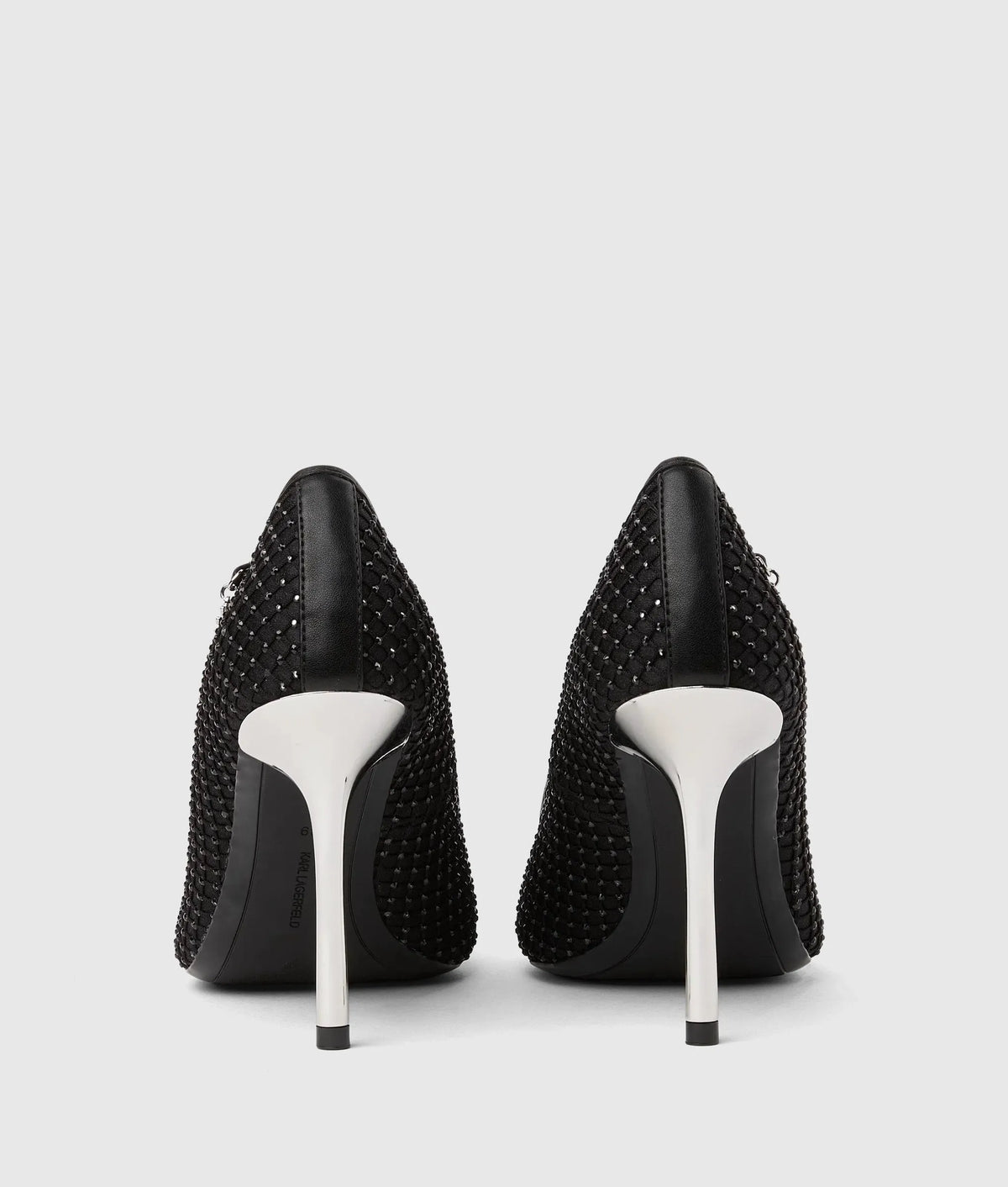 Sarabande gemstone mesh heels