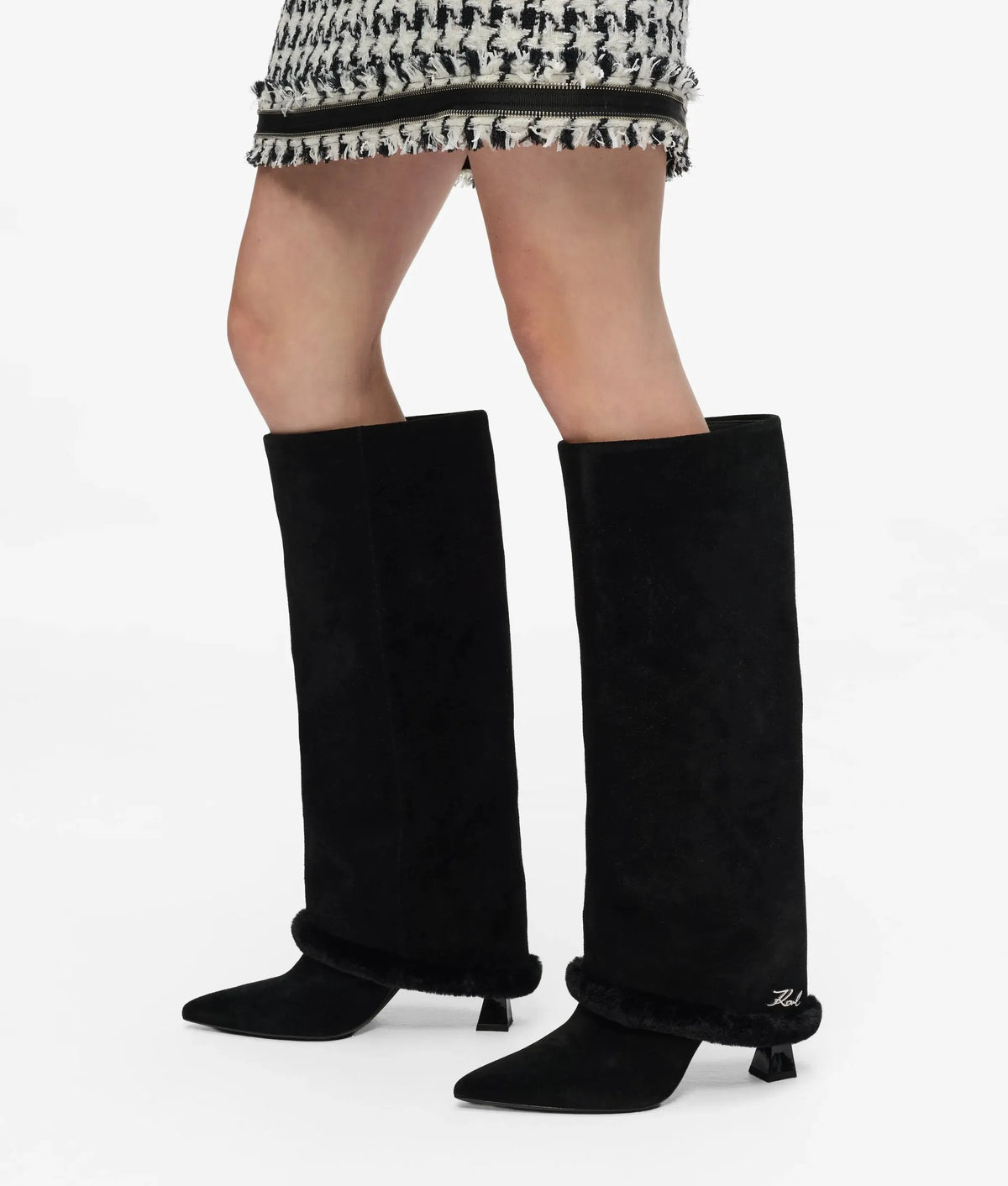 Debutante high fold-down boots