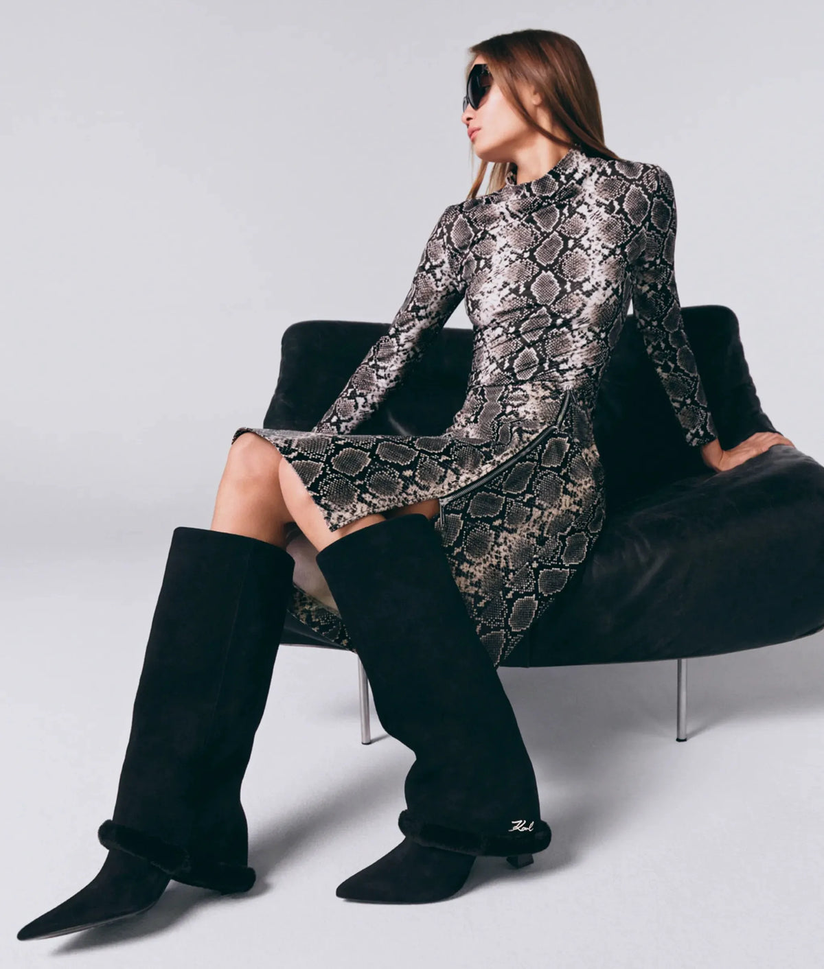 Debutante high fold-down boots