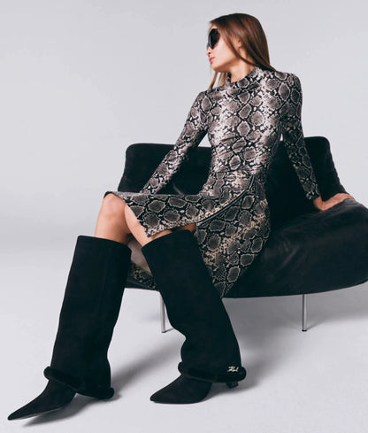 Debutante high fold-down boots
