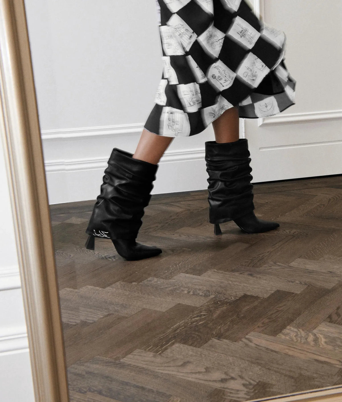 Debutante midi slouch boots